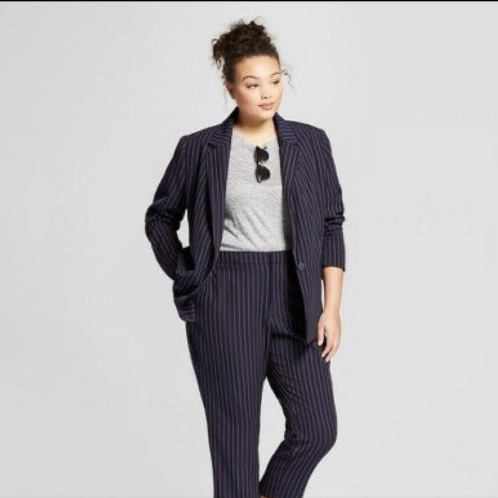 A New Day navy pinstripe suit